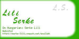 lili serke business card